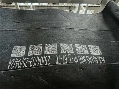 Neueste Kundenbeispiel für OMA A900 PIJ Inkjet -Drucker für die Reifencodierung